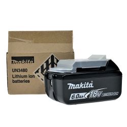 ## MAKITA マキタ 18v 6.0Ah リチウムイオンバッテリ BL1860B 純正バッテリ Sランク