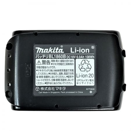  MAKITA マキタ 18v 6.0Ah リチウムイオンバッテリ BL1860B 純正バッテリ