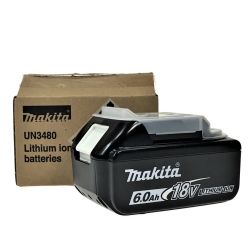 ## MAKITA マキタ 18v 6.0Ah リチウムイオンバッテリ BL1860B 純正バッテリ Sランク