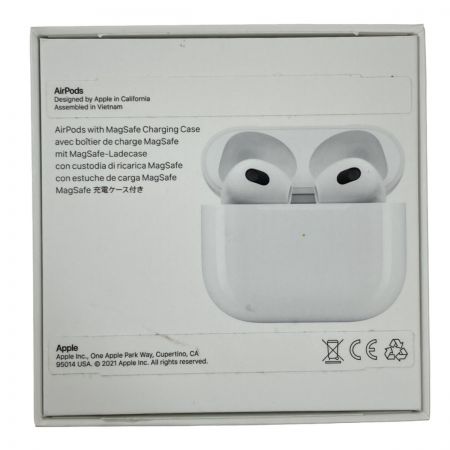  Apple アップル AirPods 第3世代   MME73J/A ワイヤレスヘッドフォン