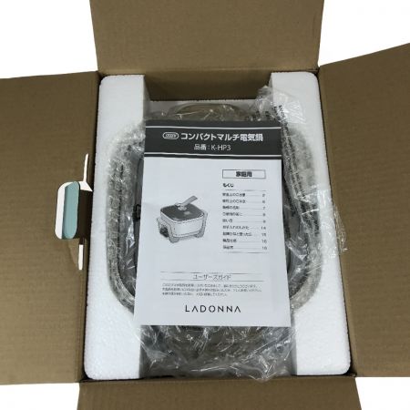 LADONNA Toffy コンパクトマルチ電気鍋 K-HP3