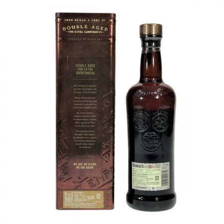  dewar's デュワーズ 18年 ブレンデッド スコッチ ウイスキー 43度 750ml ダブルエイジ 未開栓