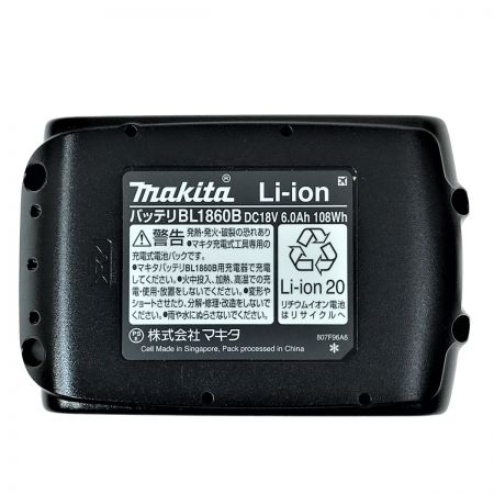  MAKITA マキタ 18v 6.0Ah リチウムイオンバッテリ BL1860B 純正バッテリ