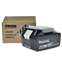 ## MAKITA マキタ 18v 6.0Ah リチウムイオンバッテリ BL1860B 純正バッテリ Sランク