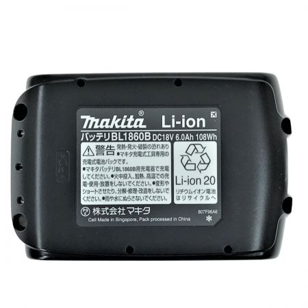  MAKITA マキタ 18v 6.0Ah リチウムイオンバッテリ BL1860B 純正バッテリ