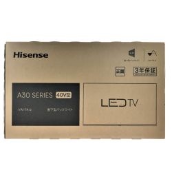 ## Hisense ハイセンス 40V型 フルハイビジョン 液晶テレビ 40A30H Sランク