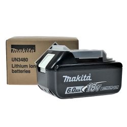 ## MAKITA マキタ 18v 6.0Ah リチウムイオンバッテリ BL1860B 純正バッテリ Sランク