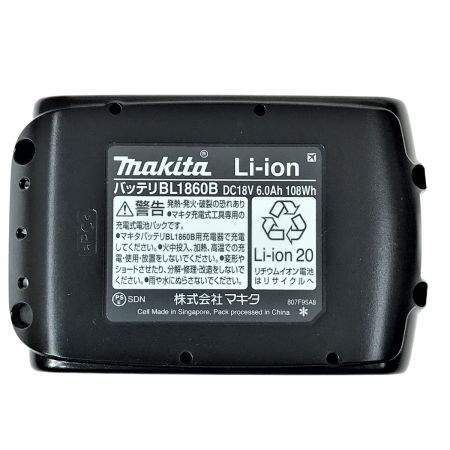  MAKITA マキタ 18v 6.0Ah リチウムイオンバッテリ BL1860B 純正バッテリ