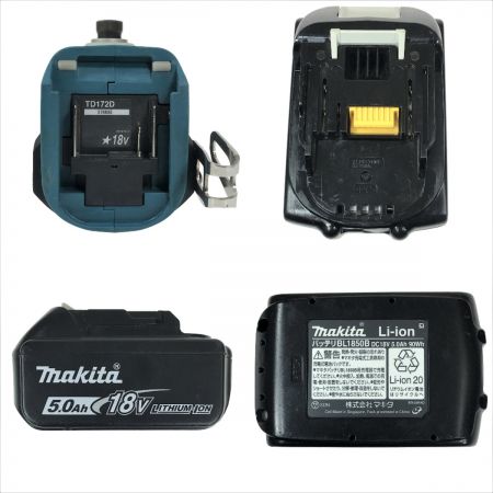  MAKITA マキタ 18V 充電式インパクトドライバ TD172D 青