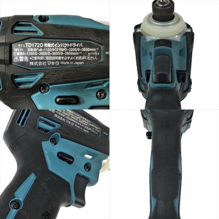  MAKITA マキタ 18V 充電式インパクトドライバ TD172D 青