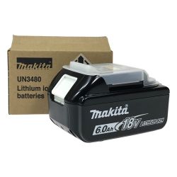 ## MAKITA マキタ 18v 6.0Ah リチウムイオンバッテリ BL1860B 純正バッテリ Sランク