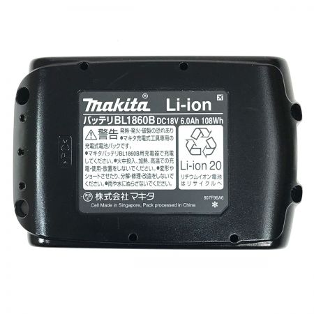  MAKITA マキタ 18v 6.0Ah リチウムイオンバッテリ BL1860B 純正バッテリ