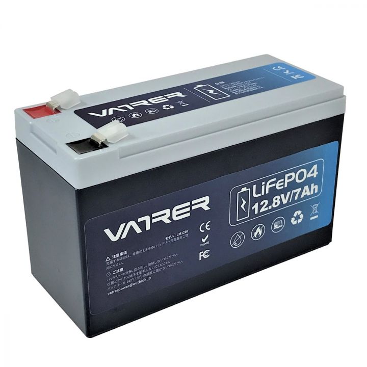 Vatrer 12V/7Ah LiFePO4バッテリー LM1207 リン酸鉄リチウムバッテリー｜中古｜なんでもリサイクルビッグバン