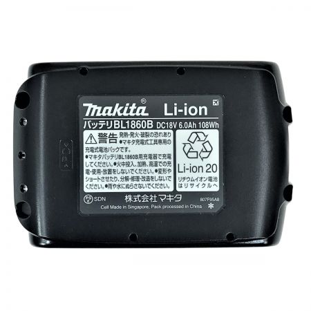  MAKITA マキタ 18v 6.0Ah リチウムイオンバッテリ BL1860B 純正バッテリ