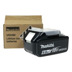 ## MAKITA マキタ 18v 6.0Ah リチウムイオンバッテリ BL1860B 純正バッテリ Sランク