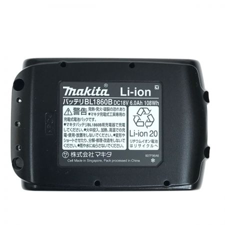  MAKITA マキタ 18v 6.0Ah リチウムイオンバッテリ BL1860B 純正バッテリ