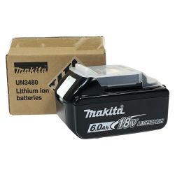 ## MAKITA マキタ 18v 6.0Ah リチウムイオンバッテリ BL1860B 純正バッテリ Sランク