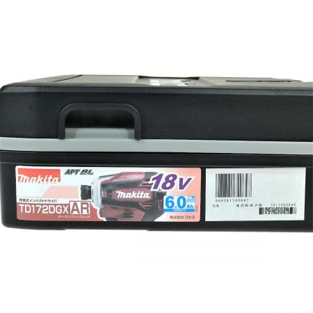  MAKITA マキタ 18v 充電式インパクトドライバ TD172DGX オーセンティックレッド バッテリ・充電器・ケース付