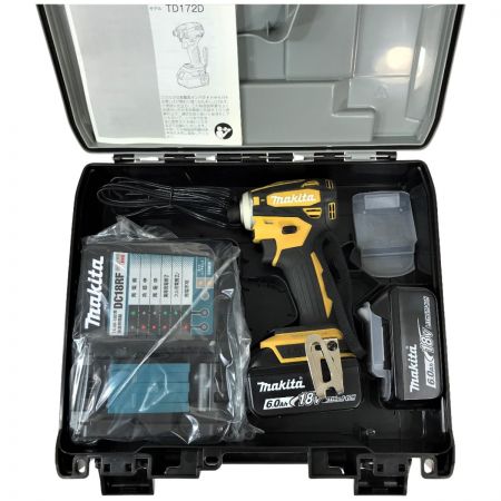  MAKITA マキタ 18v 充電式インパクトドライバ TD172DGXFY フレッシュイエロー