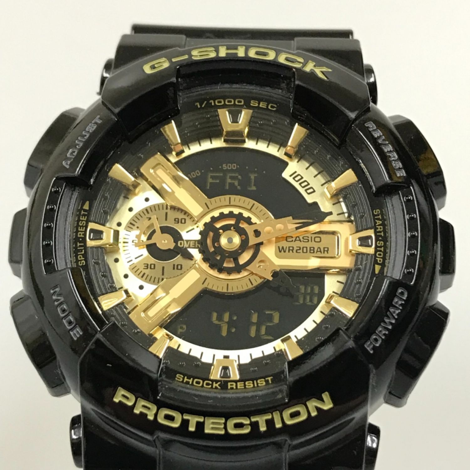 中古】 CASIO カシオ G-SHOCK デジアナ GA-110GB-1AJF ブラック