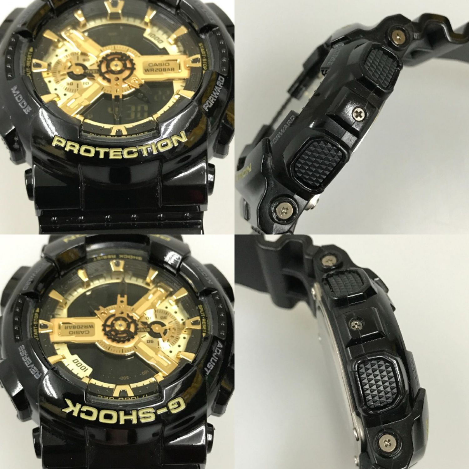 CASIO カシオ G-SHOCK デジアナ GA-110GB-1AJF ブラック×ゴールド