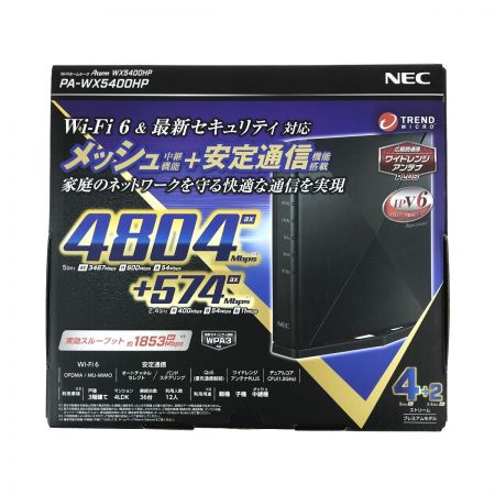  NEC エヌイーシ Wi-Fiルーター Aterm(エーターム)  PA-WX5400HP