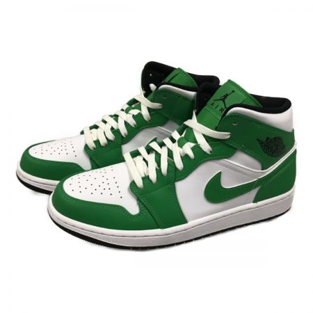  NIKE ナイキ AIR JORDAN 1 MIDハイカットスニーカー 27.5cm DQ8426-301 LUCKY GREEN/BLACK-WHITE