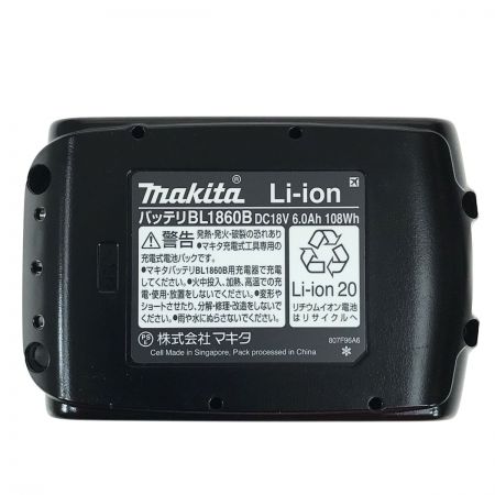  MAKITA マキタ 18v 6.0Ah リチウムイオンバッテリ BL1860B 純正バッテリ