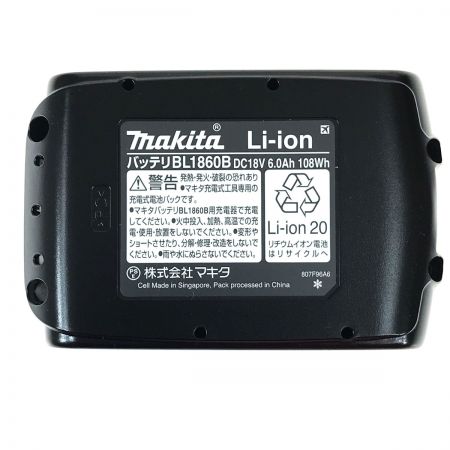  MAKITA マキタ 18v 6.0Ah リチウムイオンバッテリ BL1860B  純正バッテリ