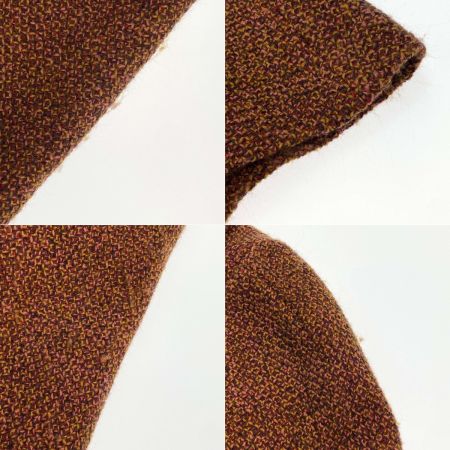  Jocomomola ホコモモラ ツイードジャケット 上下セット GJDAA-03230 ブラウン サイズ42