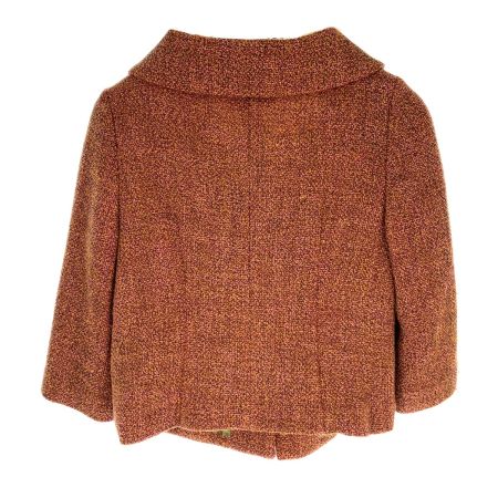  Jocomomola ホコモモラ ツイードジャケット 上下セット GJDAA-03230 ブラウン サイズ42