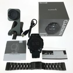 ## GARMIN FENIX7X Sapphire Dual Power Ti Carbon Gray DLC/Black FENIX7X Bランク