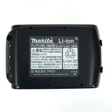 MAKITA マキタ 18v 6.0Ah リチウムイオンバッテリ BL1860B  純正バッテリ