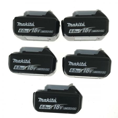  MAKITA マキタ 18v 6.0Ah リチウムイオンバッテリ BL1860B 5個セット 純正バッテリ