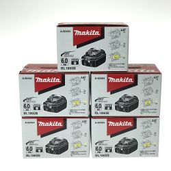 ## MAKITA マキタ 18v 6.0Ah リチウムイオンバッテリ BL1860B 5個セット 純正バッテリ Sランク