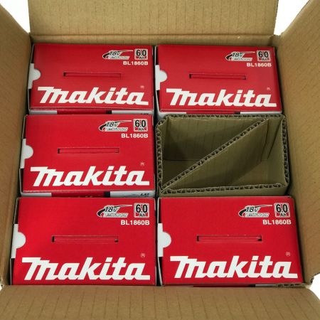  MAKITA マキタ 18v 6.0Ah リチウムイオンバッテリ BL1860B 5個セット 純正バッテリ