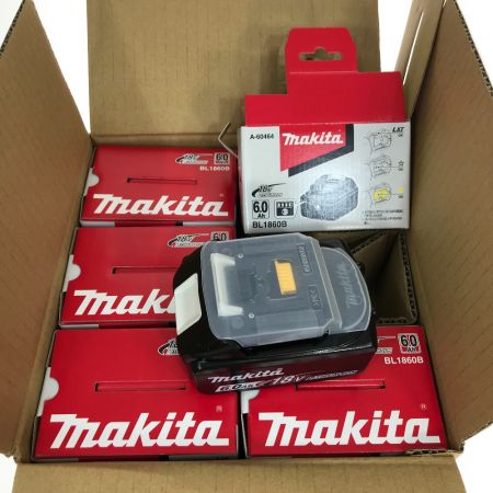  MAKITA マキタ 18v 6.0Ah リチウムイオンバッテリ BL1860B 5個セット 純正バッテリ