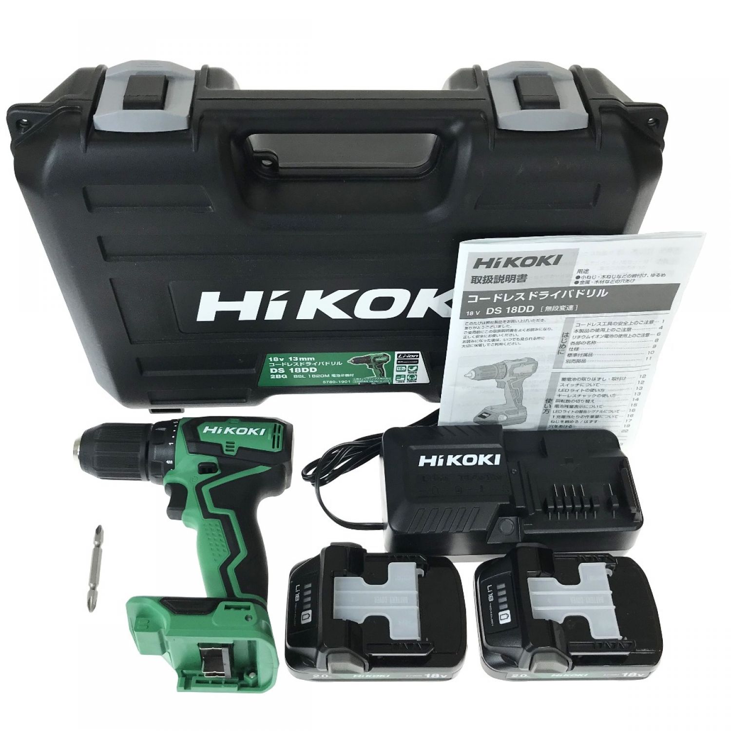 HiKOKI(ハイコーキ) 18V コードレス ドライバドリル チャック 1.5~13mm