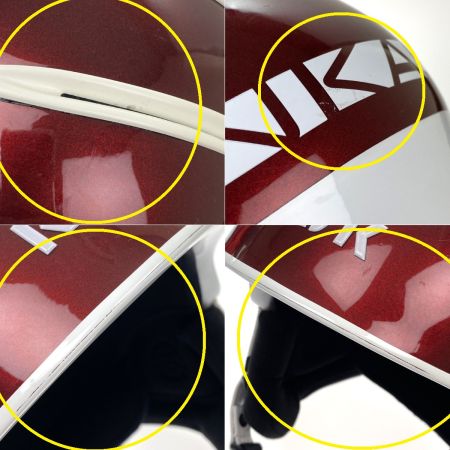  KASK ヘルメット スキー スノーボード サイズ58 バッグ付 バイザー欠品 