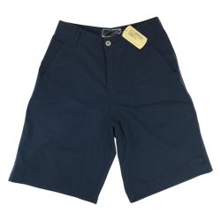 ## OAKLEY オークリー ハーフパンツ ロゴ刺繍 ネイビー 30インチ Aランク