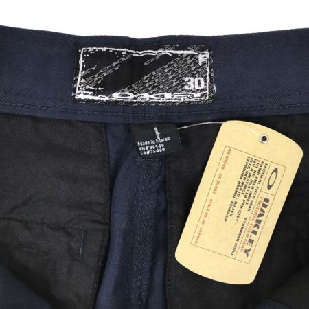  OAKLEY オークリー ハーフパンツ ロゴ刺繍 ネイビー 30インチ