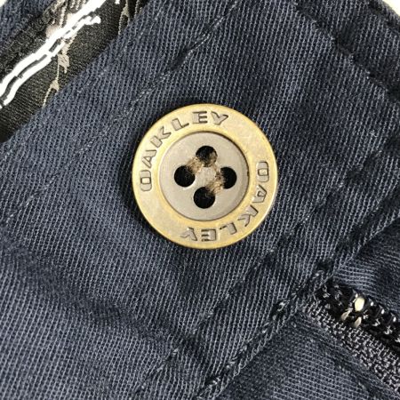  OAKLEY オークリー ハーフパンツ ロゴ刺繍 ネイビー 30インチ