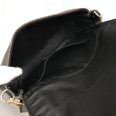  COACH コーチ チェーンショルダーバッグ シグネチャー F34615 ダークブラウン