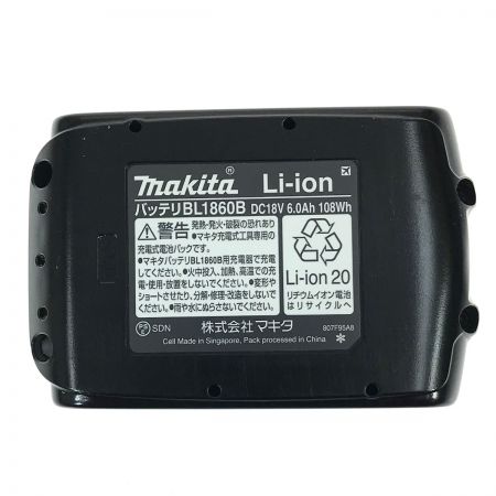  MAKITA マキタ 18v 6.0Ah リチウムイオンバッテリ BL1860B 純正バッテリ