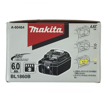  MAKITA マキタ 18v 6.0Ah リチウムイオンバッテリ BL1860B 純正バッテリ
