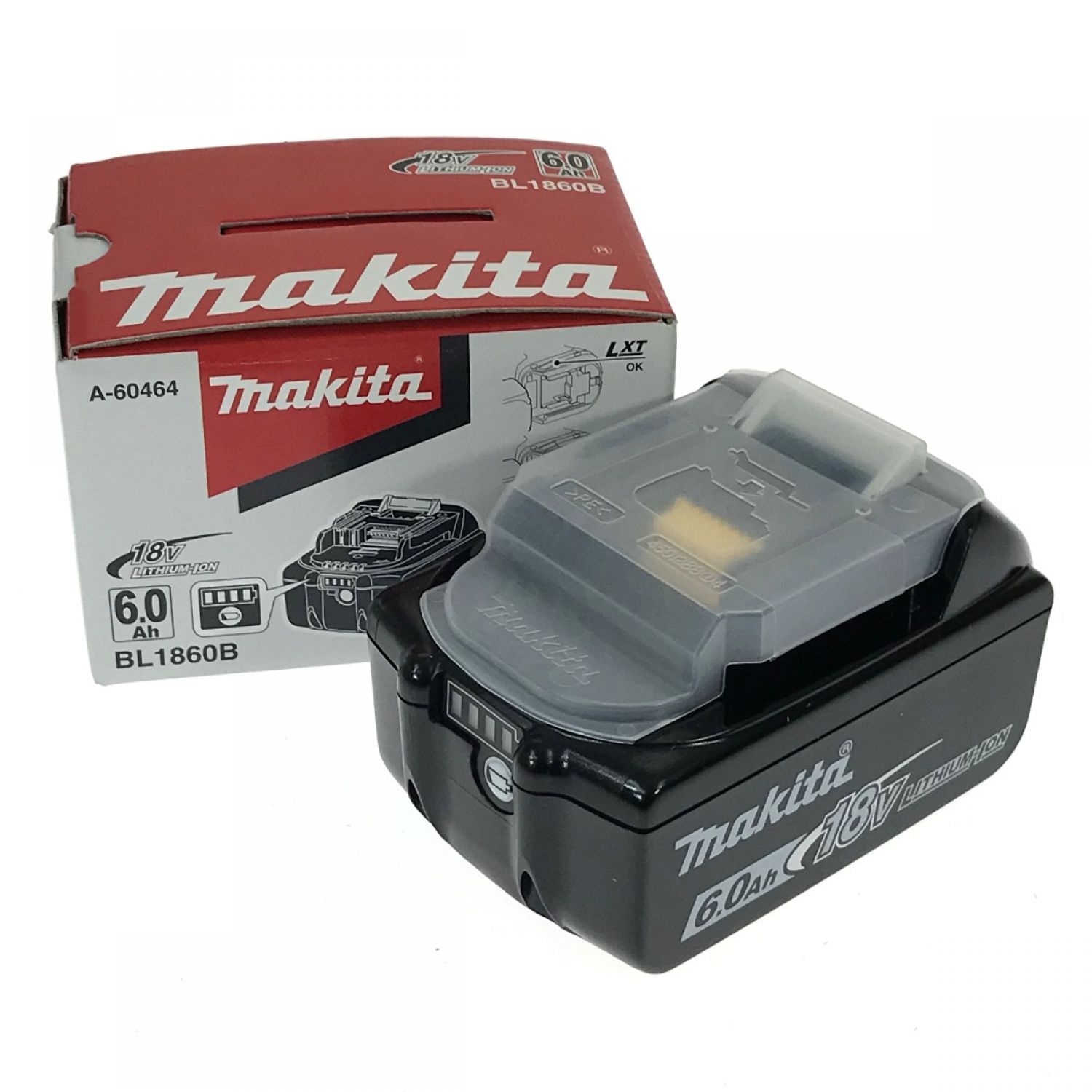 中古】 MAKITA マキタ 18v 6.0Ah リチウムイオンバッテリ BL1860B 純正