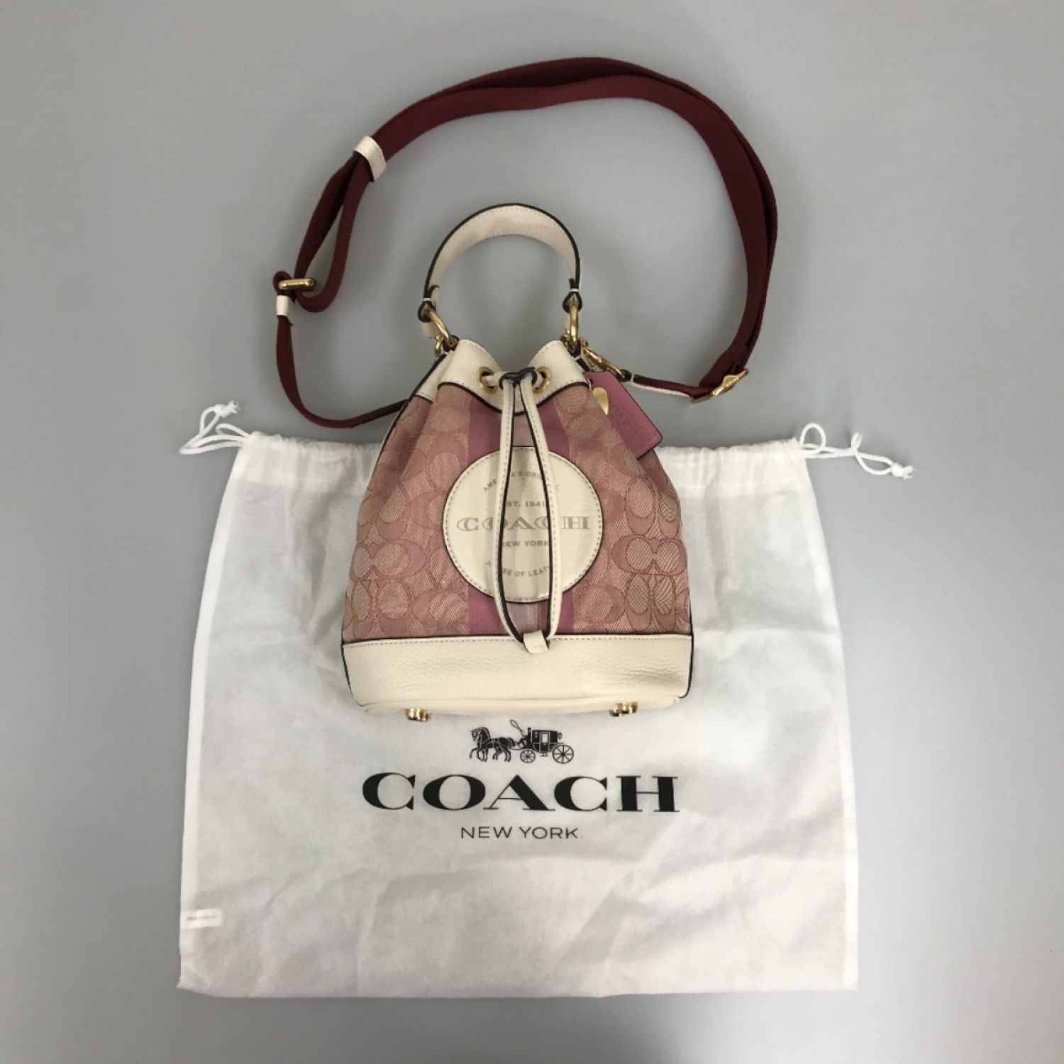 中古】 COACH コーチ Dempsey デンプシー バケット バッグ 19