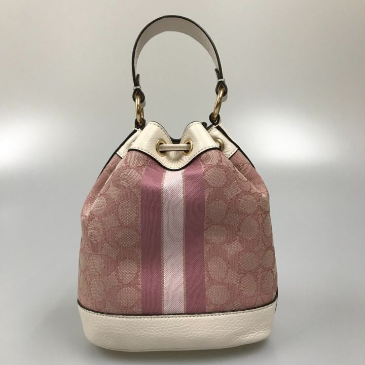 COACH コーチ Dempsey デンプシー バケット バッグ 19 シグネチャー ジャカード C7964｜中古｜なんでもリサイクルビッグバン