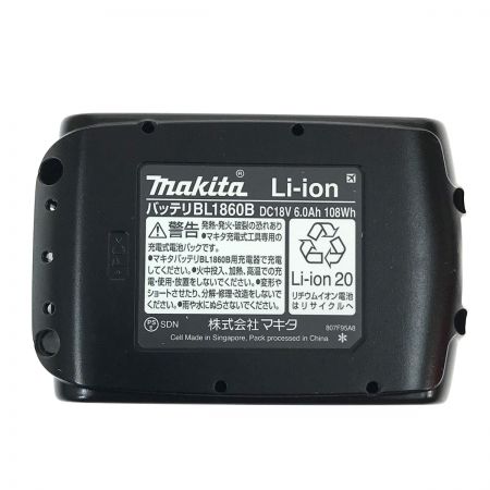  MAKITA マキタ 18v 6.0Ah リチウムイオンバッテリ BL1860B 純正バッテリ