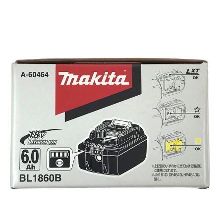  MAKITA マキタ 18v 6.0Ah リチウムイオンバッテリ BL1860B 純正バッテリ